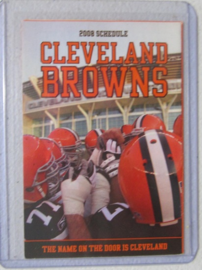 2008 CLEVELAND BROWNS POCKET SCHEDULE