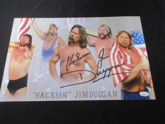 JIM DUGGAN SIGNED POSTER WITH JSA COA