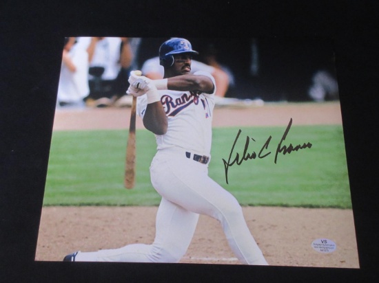 JULIO FRANCO SIGNED 8X10 PHOTO RANGERS COA