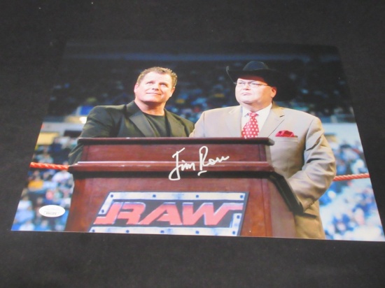Jim Ross Signed 11x14 Photo JSA Witnessed