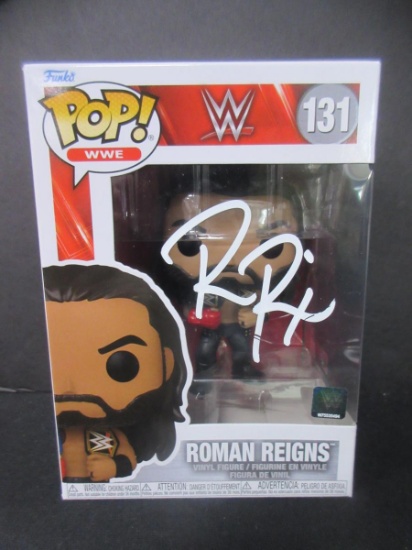 ROMAN REIGNS SIGNED FUNKO POP HERITAGE COA