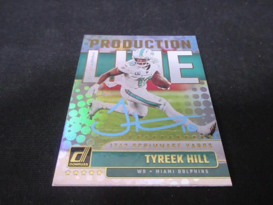 Tyreek Hill Signed Miami Sports Card W/FSG Coa