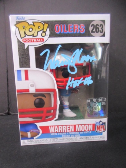 WARREN MOON SIGNED OILERS FUNKO POP COA