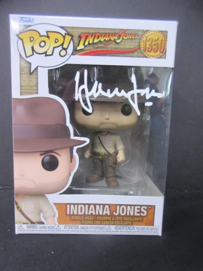 HARRISON FORD SIGNED INDIANA JONES FUNKO COA