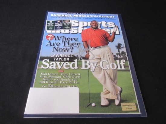 Lawrence Taylor Signed SI Magazine W/Coa