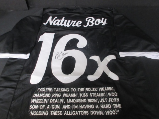 RIC FLAIR SIGNED 16X CHAMPION JERSEY JSA COA