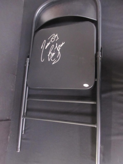 RIC FLAIR SIGNED FOLDING CHAIR WWE WCW JSA COA