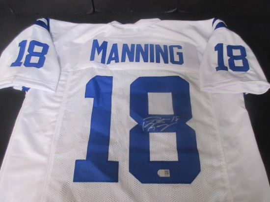 Peyton Manning Signed White Colts Jersey W/Coa