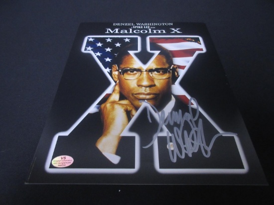 Denzel Washington Signed 8x10 Photo W/Coa