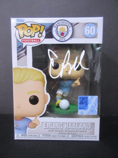 Erling Haaland Signed Soccer Funko Pop W/Coa