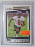2022 SCORE KAYVON THIBODEAUX RC GIANTS