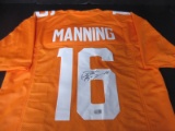 Peyton Manning Signed Orange Jersey W/Coa