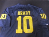 MICHIGAN TOM BRADY SIGNED JERSEY HERITAGE COA