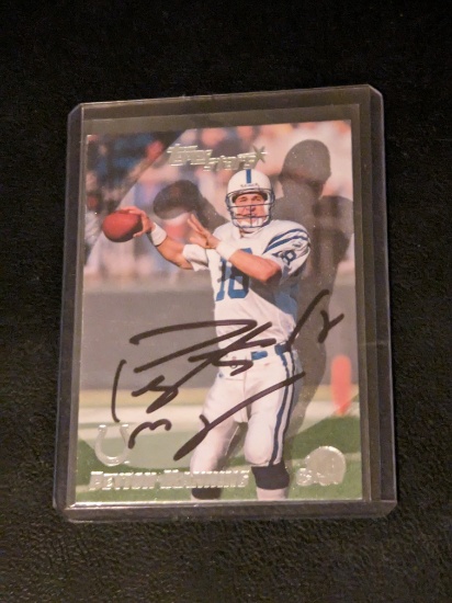 Peyton Manning autographed card w/coa