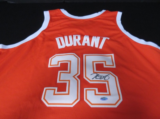 KEVIN DURANT SIGNED TEXAS 35 JERSEY TSA COA