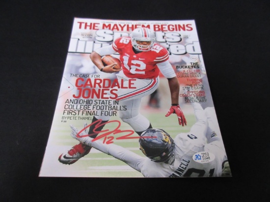 CARDALE JONES SIGNED 8X10 PHOTO BUCKEYES COA