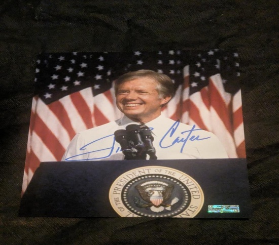 Jimmy Carter autographed 8x10 photo with coa