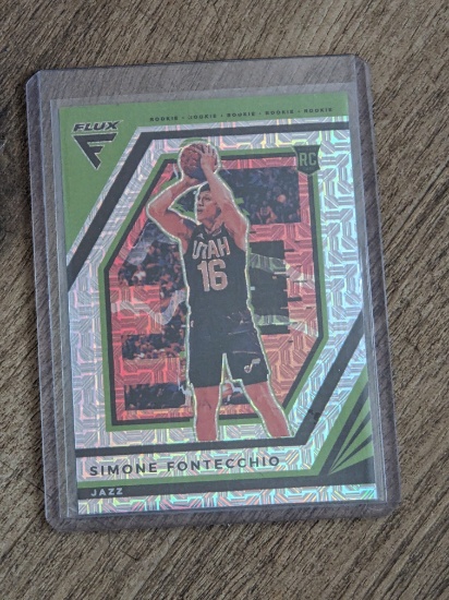 2022-23 Panini Flux #213 RC SP MOJO Simone Fontecchio Jazz Detroit Pistons