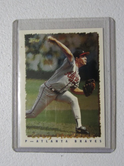 1995 TOPPS CYBERSTATS GREG MADDUX BRAVES
