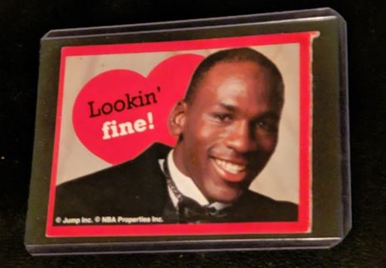 Lookin fine Michael Jordan Valentines Day Card 1991 Cleo Jump Inc