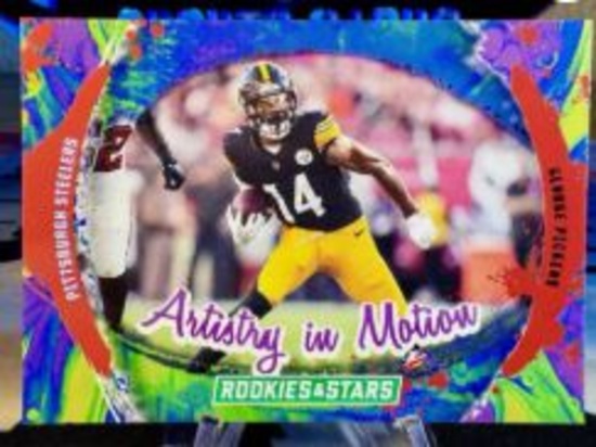 2024 George Pickens Panini Rookies and Stars Longevity Artistry in Motion #AIM-GP