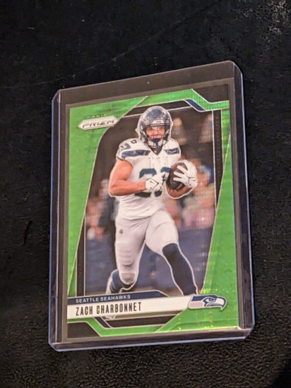 2024 Panini Prizm #264 Zach Charbonnet Green pulsar