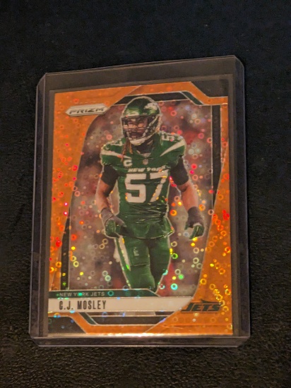 2024 Panini Prizm - Orange Disco Prizm #227 C.J. Mosley