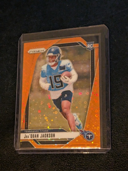 2024 Panini Prizm Orange No Huddle Disco Jha Quan Jackson RC Tennessee Titans