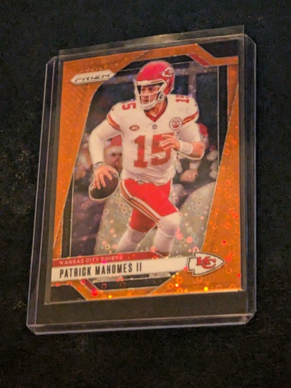 2024 Panini Prizm Patrick Mahomes II Orange Parallel Insert