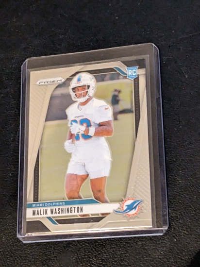 2024 Panini Prizm Malik Washington #371 Rookie RC Miami Dolphins