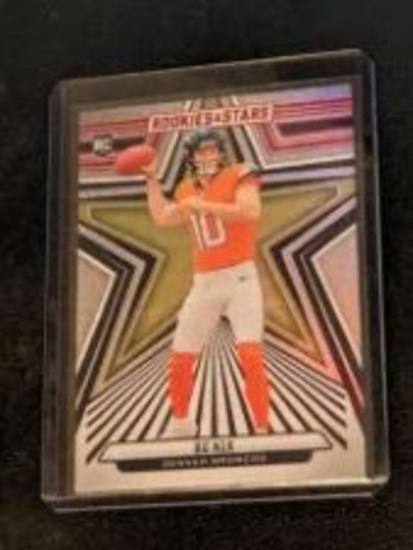 2024 Rookies & Stars Bo Nix RC Green Foil #108 RC Denver Broncos