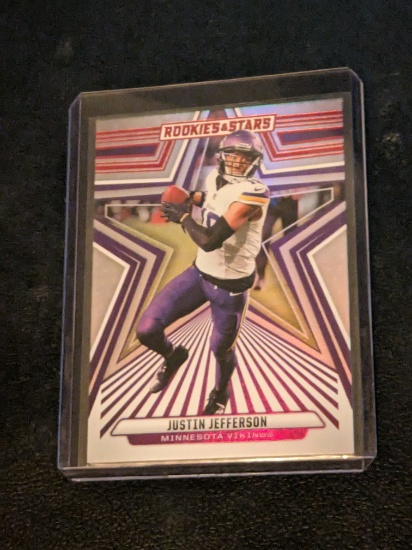 2024 Panini Rookies and Stars Longevity JUSTIN JEFFERSON MINNESOTA VIKINGS #63 red foil