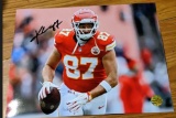 Travis Kelce Signed 8.5 x11 Photo with coa