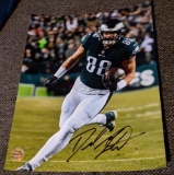 Dallas Goedert Signed 8.5 x11 Photo with coa