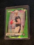 2024 Panini Prizm - Rookies Neon Green Pulsar Prizm #388 Spencer Rattler (RC)
