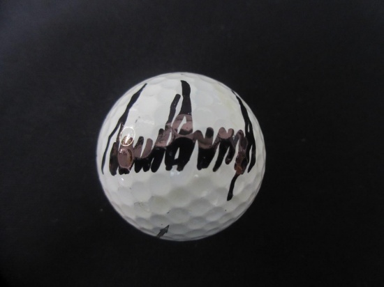 DONALD TRUMP SIGNED GOLF BALL WITH COA