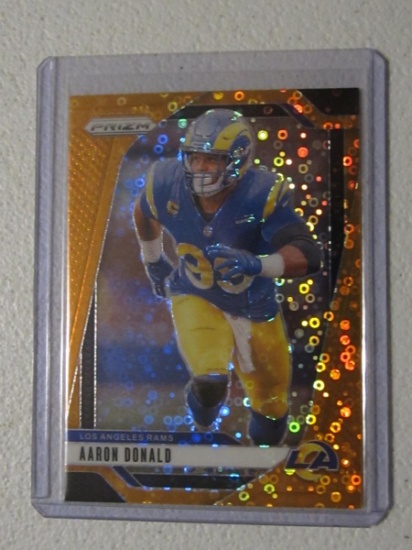 2024 PRIZM AARON DONALD ORANGE DISCO
