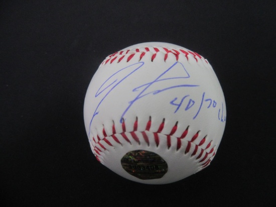 RONALD ACUNA JR SIGNED BASEBALL WITH COA