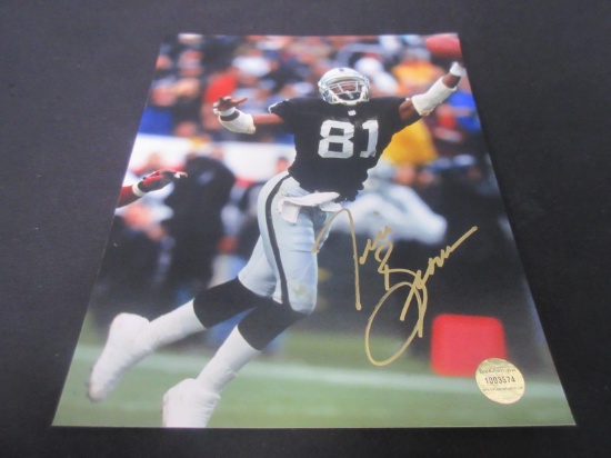 TIM BROWN SIGNED 8X10 PHOTO WITH COA