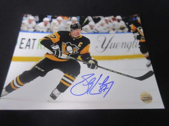 SIDNEY CROSBY SIGNED 8X10 PHOTO WITH COA
