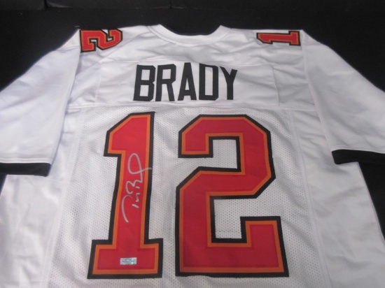 TOM BRADY SIGNED BUCS JERSEY WITH COA