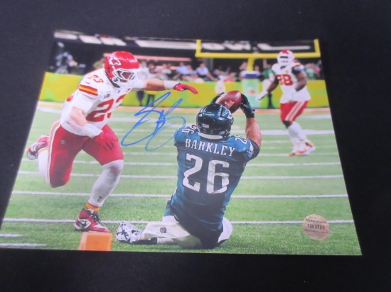 SAQUON BARKLEY SIGNED 8X10 PHOTO WITH COA