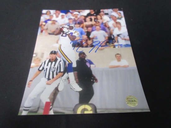 RANDY MOSS SIGNED 8X10 PHOTO WITH COA