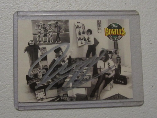 RINGO STARR SIGNED CARD WITH COA