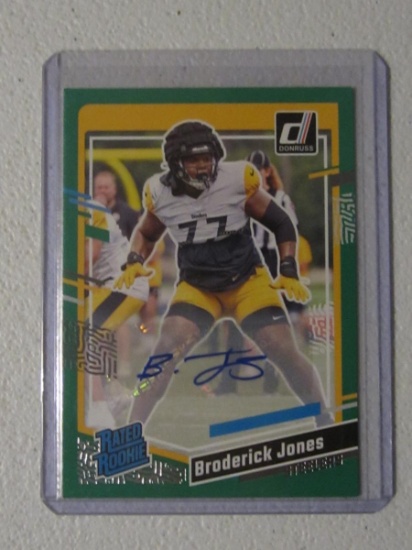 2023 DONRUSS BRODERICK JONES GREEN RC AUTO