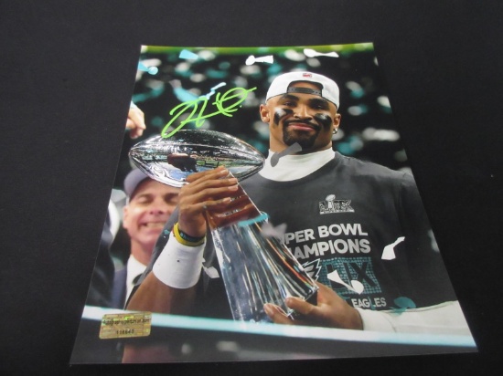 JALEN HURTS SIGNED 8X10 PHOTO WITH COA
