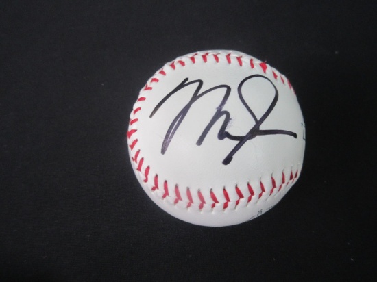 MIKE TROUT SIGNED BASEBALL WITH COA