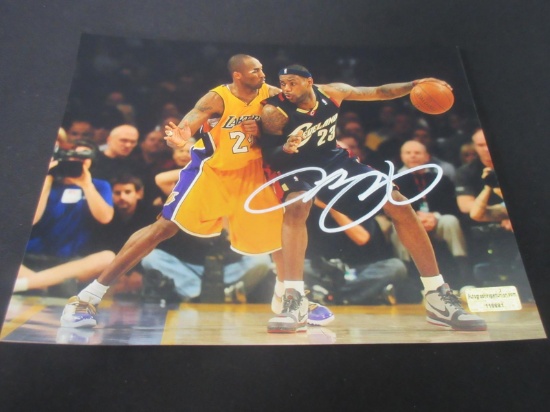 LEBRON JAMES SIGNED 8X10 PHOTO WITH COA