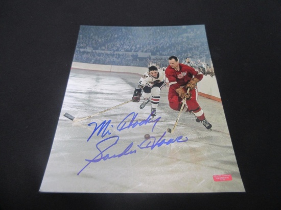 GORDIE HOWE SIGNED 8X10 PHOTO WITH COA