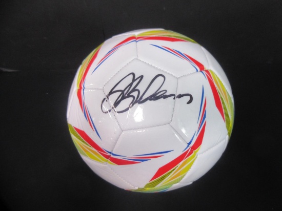 DAVID BECKHAM SIGNED SOCCER BALL WITH COA